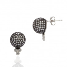 Freida Rothman Pave Ball Stud Earrings - PRZE020120B-14K