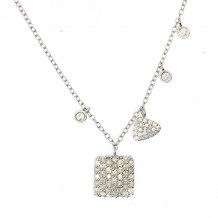Meira T White Gold Shape Charmed Necklace